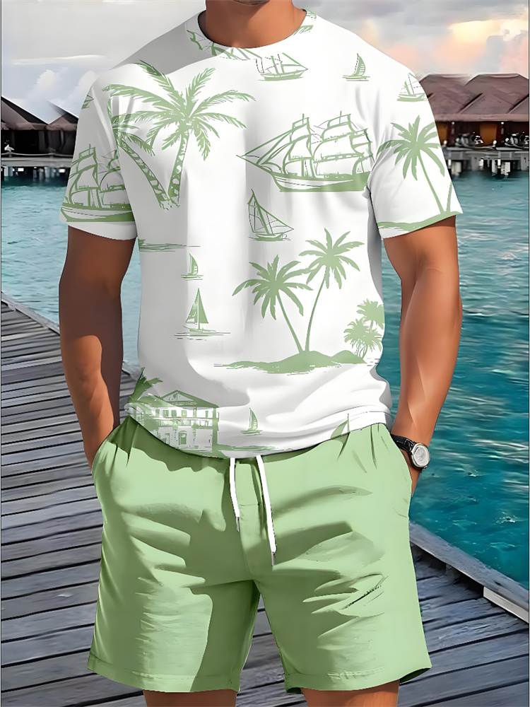 Beach Shirt Hawaiian - Summer Casual Everyday Men's Short Sleeve
