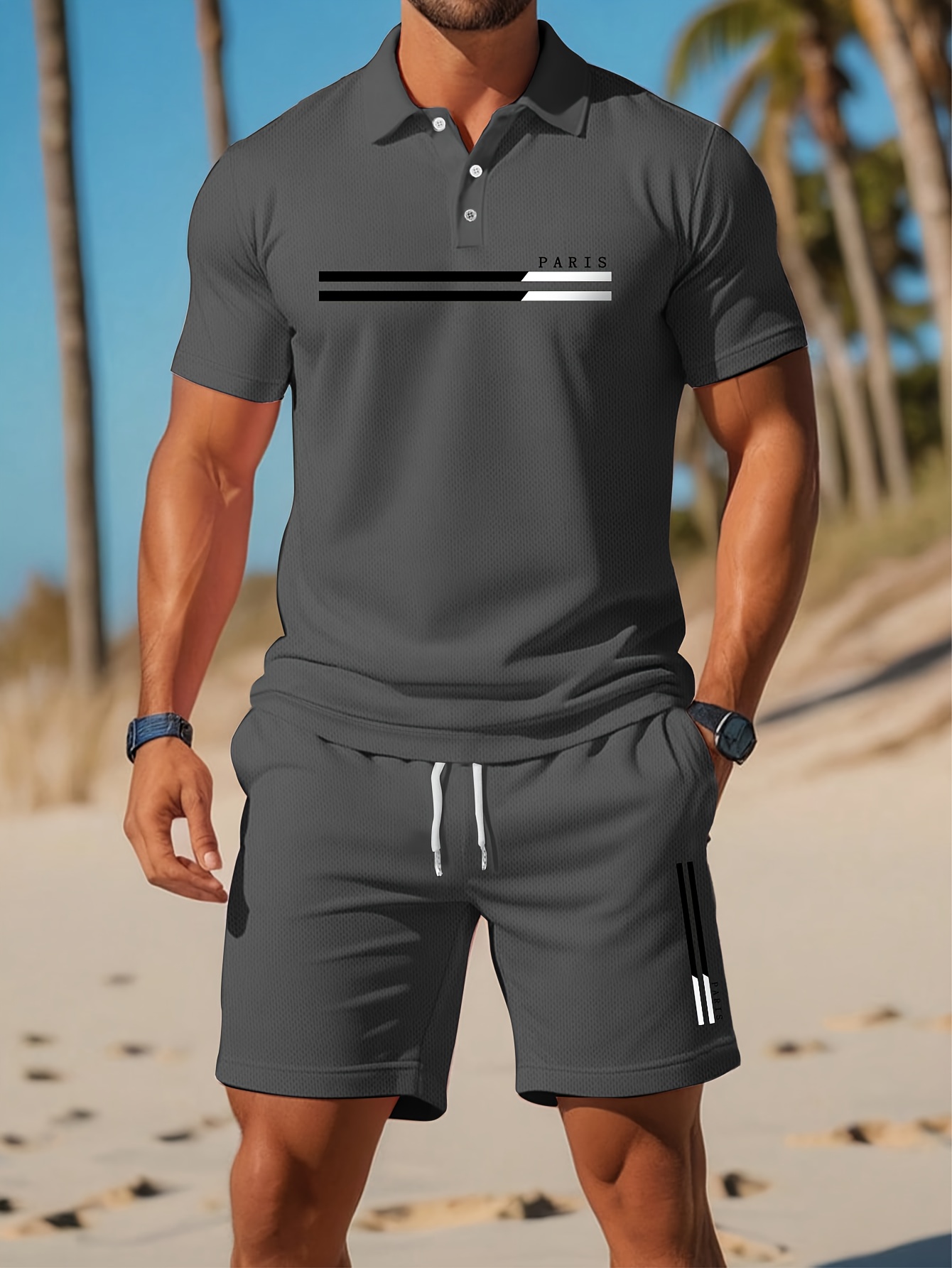 Summer Clothing Patterns - 2026 Summer Men's Polo Set -