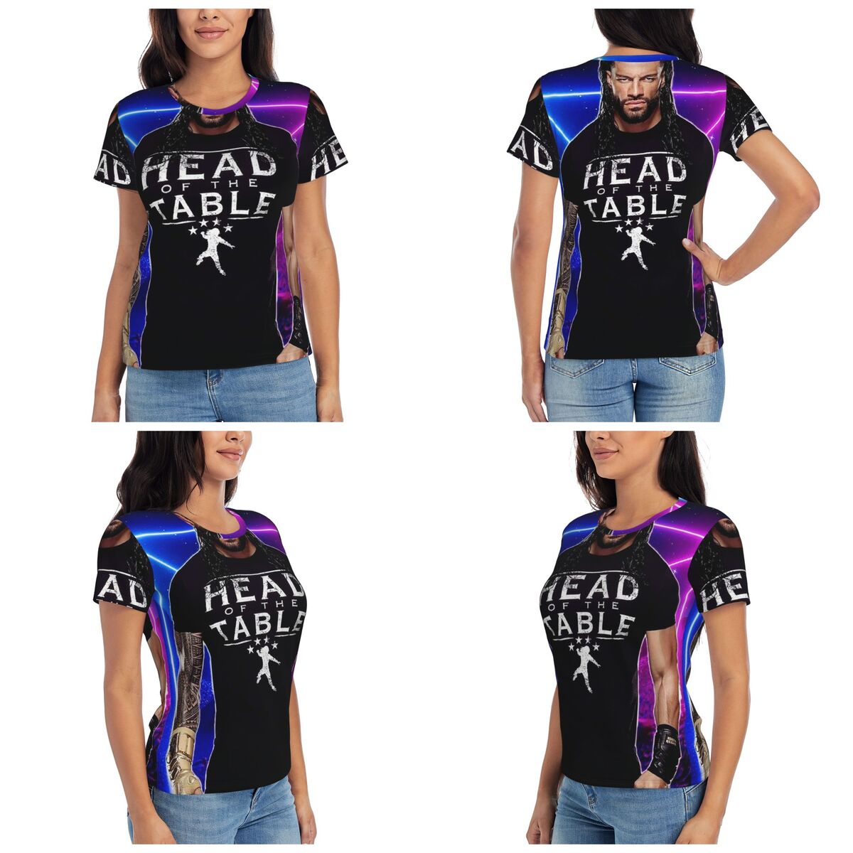 Summer Reign Clothing - Wrestler Roman Reigns Wrestling T-Shirt Women