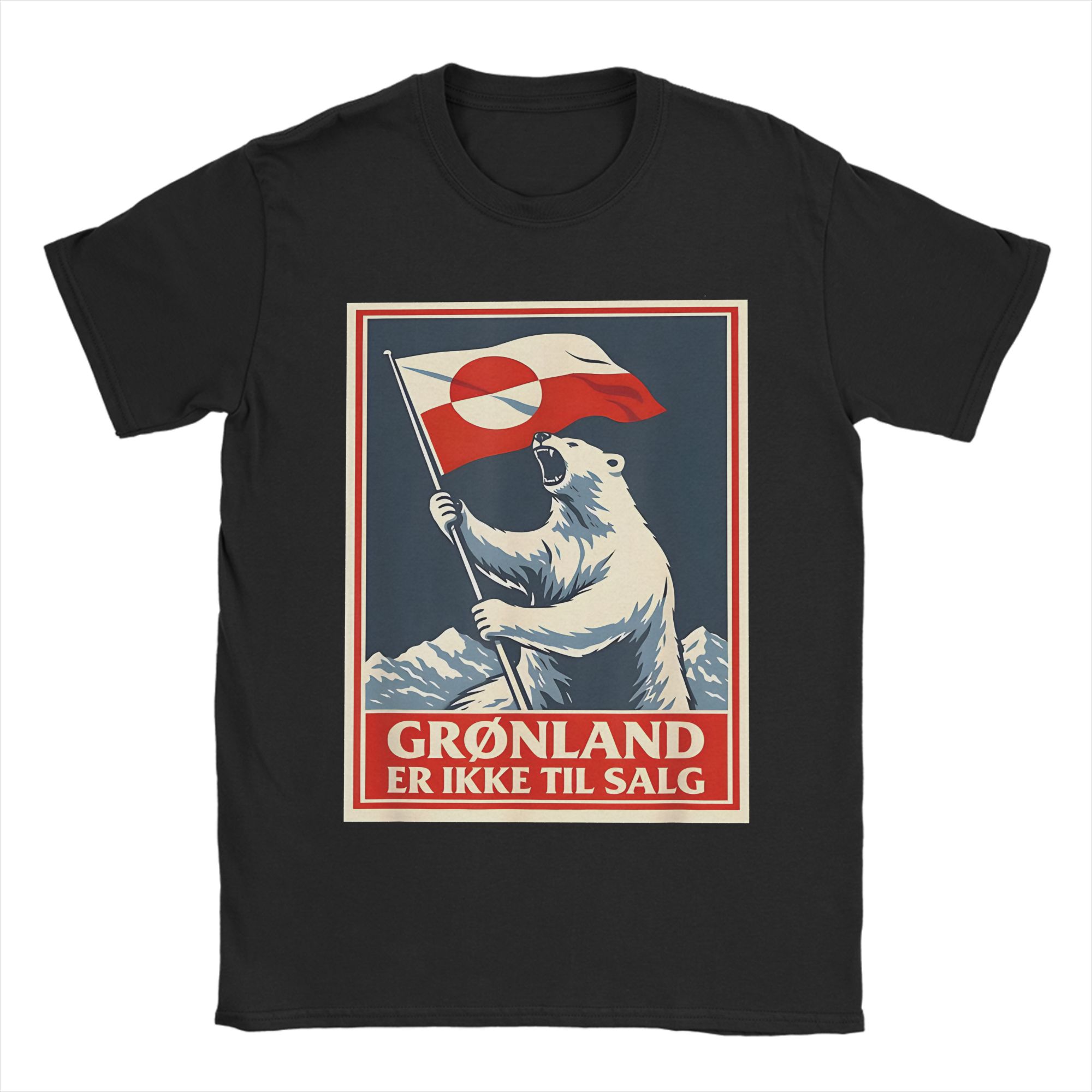 Summer Away Clothing - Funny I Stand with Greenland Flag