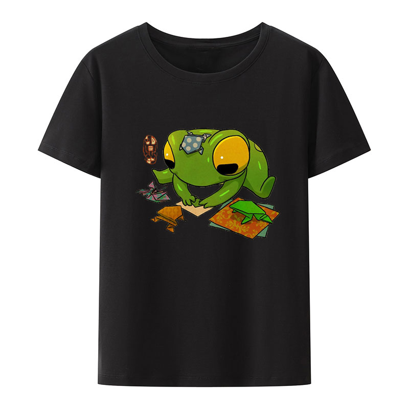 Summer Clothing Essentials Women - Cute Frog Making Origami Artwork Asian