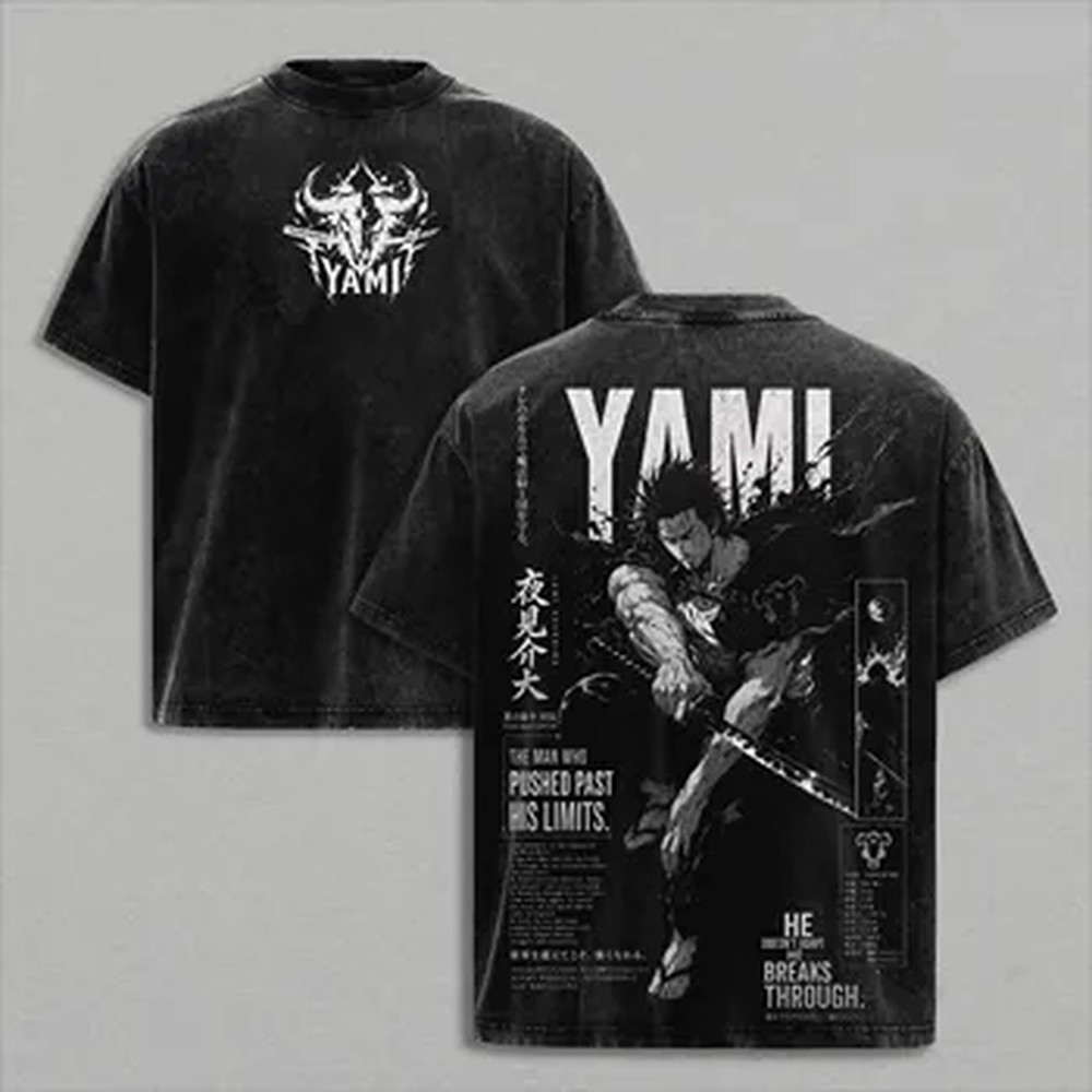 Summer Clothing Italy - Manga Black Clover Yami Sukehiro T-shirt