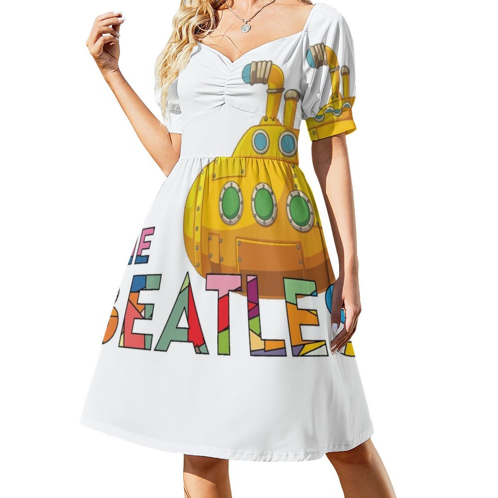 Vintage Bohemian Dress Puff Sl - Summer Clothing Options recension och pris
