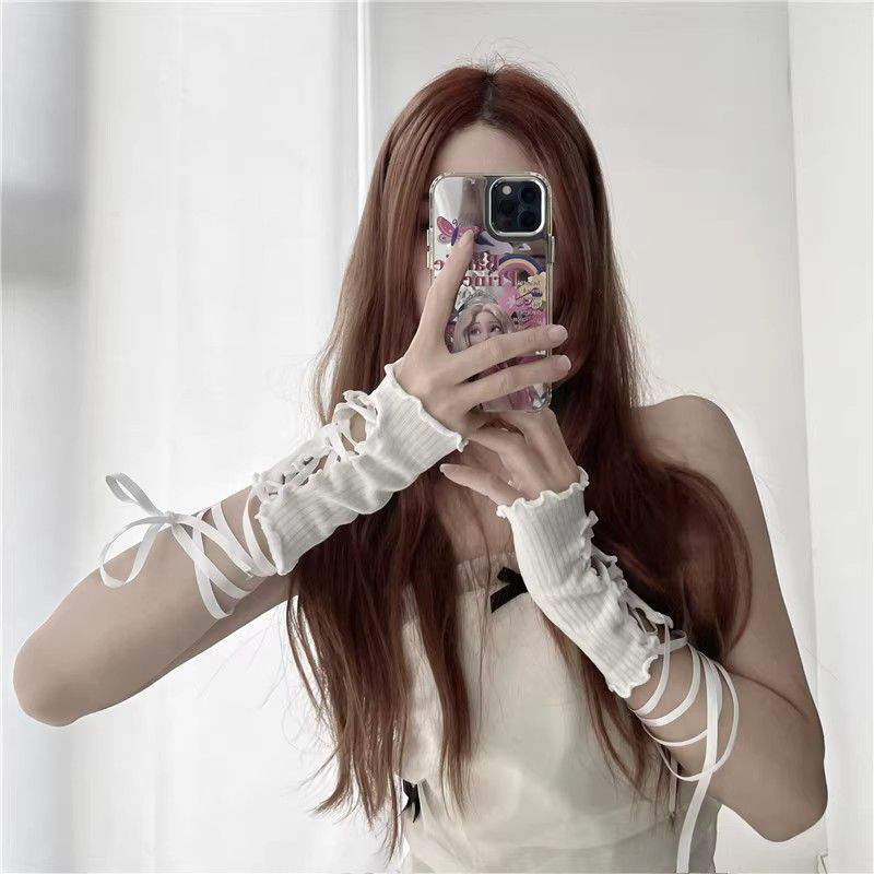Women Lace‑Up Fingerless Arm S - Summer Clothing Accessories recension och pris
