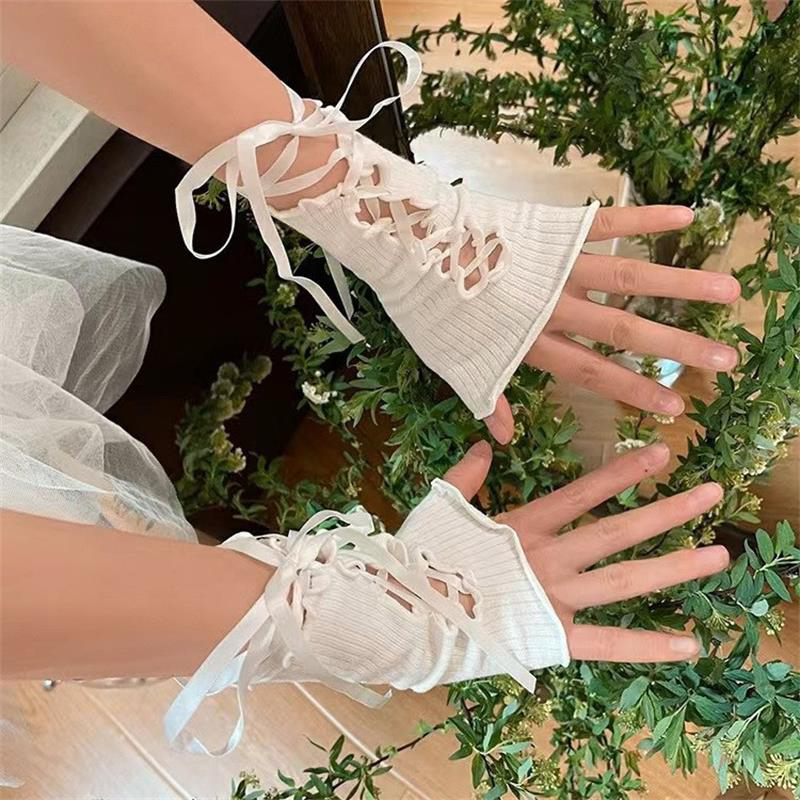 Women Lace‑Up Fingerless Arm S - Summer Clothing Accessories recension och pris