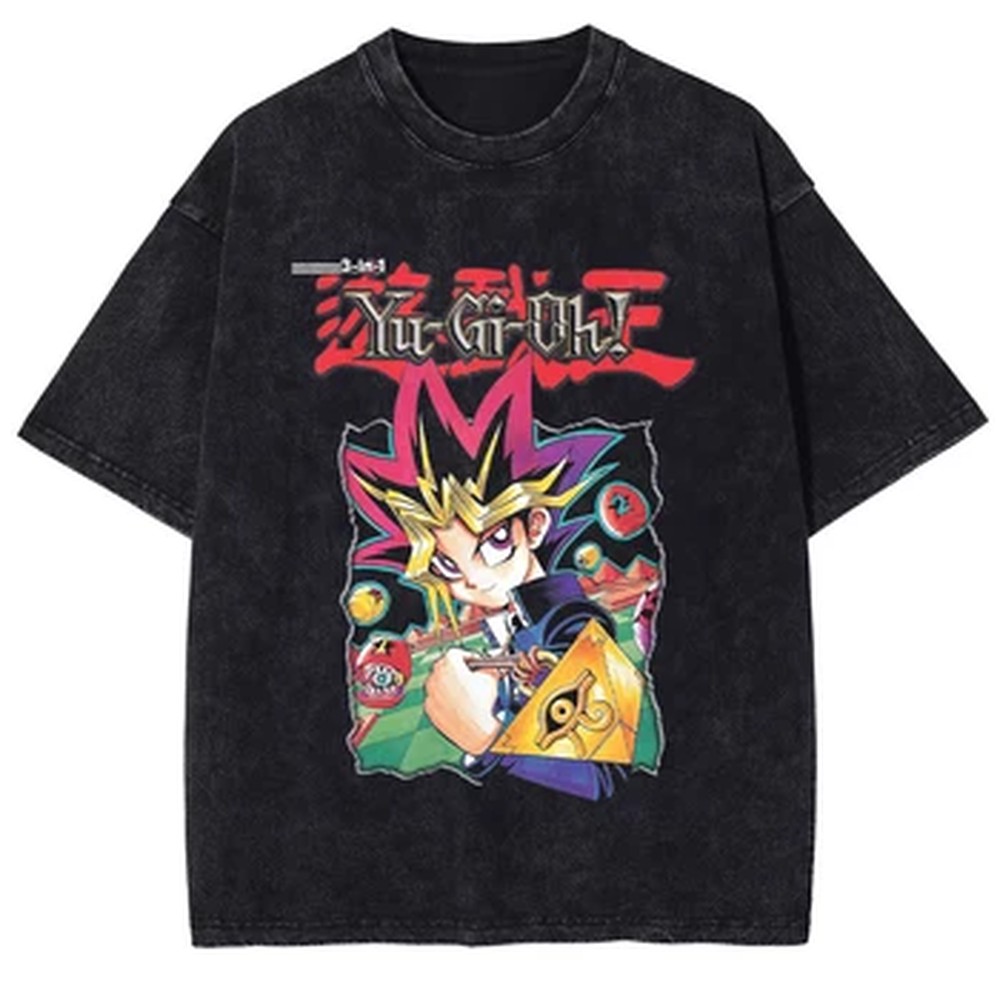 Yu Gi Oh Anime Print T-shirt Y - Summer Clothing Italy recension och pris