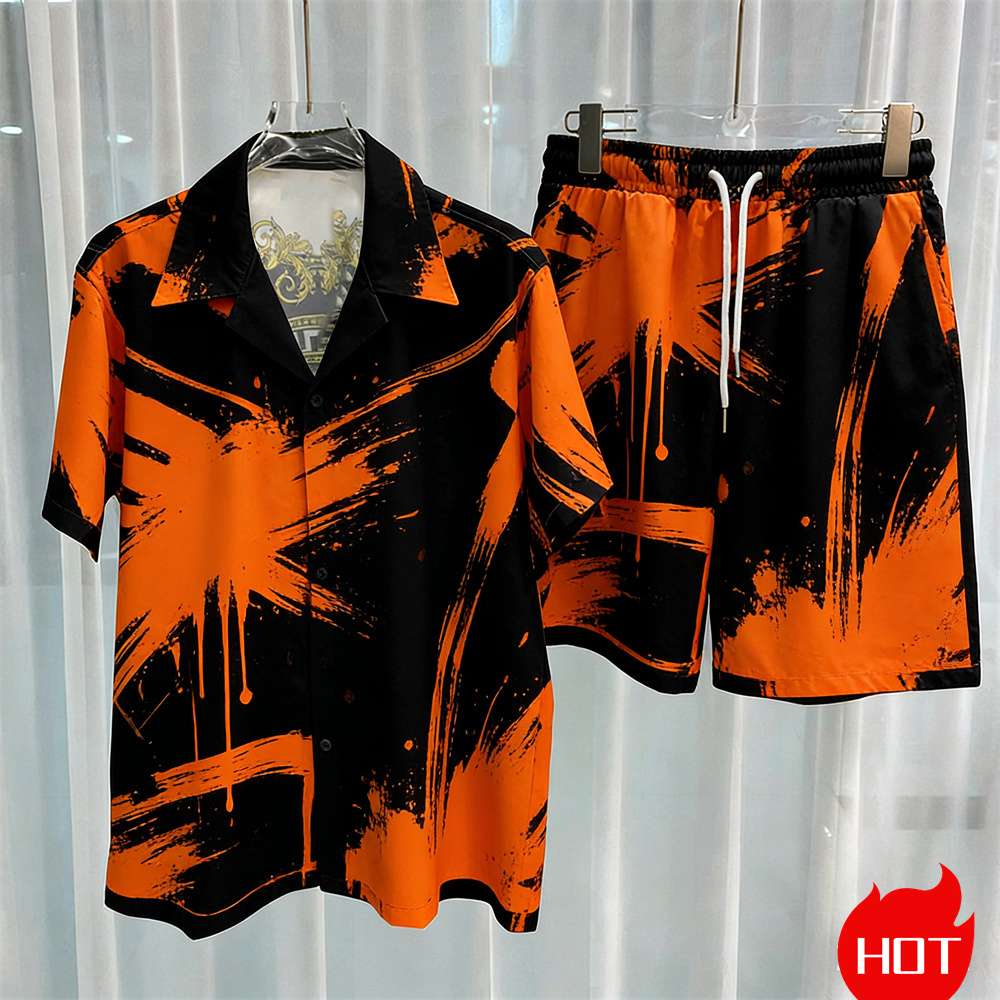 Digital printed men's set fash - Summer Clothing Line recension och pris