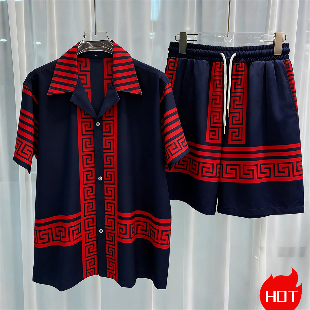 Digital printed men's set fash - Summer Clothing Line recension och pris