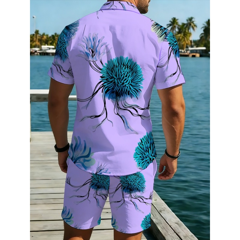 Men's Hawaiian Shirt Shorts Se - Beach Shirt Hawaiian recension och pris