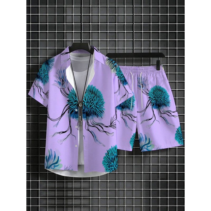Men's Hawaiian Shirt Shorts Se - Beach Shirt Hawaiian recension och pris