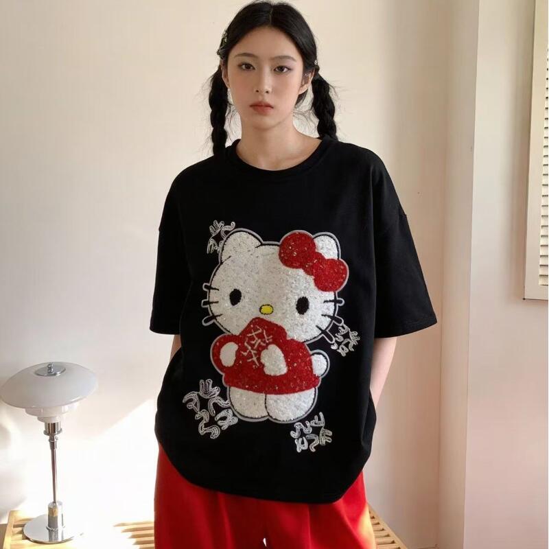 Cute Short-Sleeved Hello Kitty - Summer Clothing Line recension och pris
