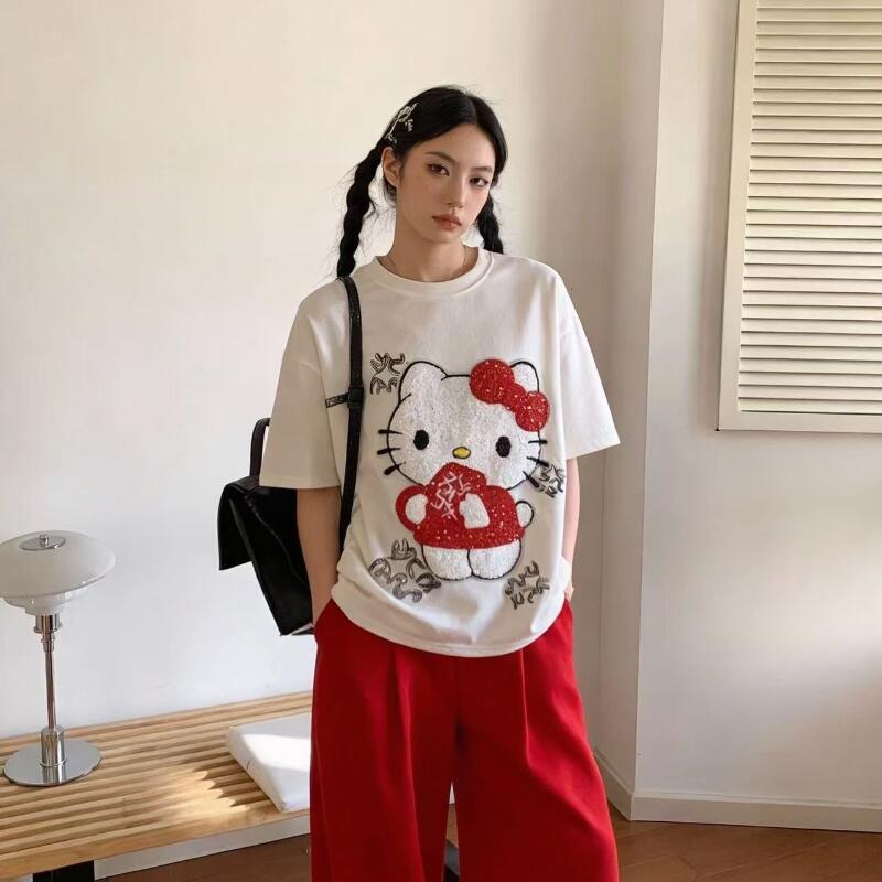 Cute Short-Sleeved Hello Kitty - Summer Clothing Line recension och pris