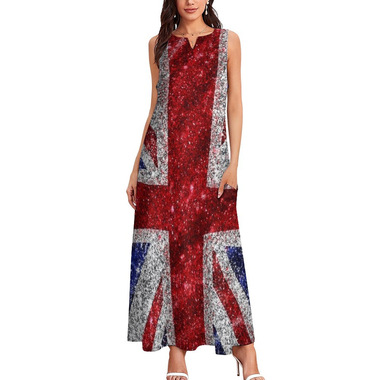Faux Glitter Union Jack Flag U - Summer Clothing Women Uk recension och pris