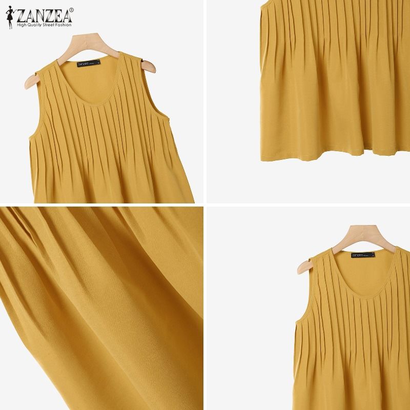 ZANZEA Plus Size 5XL Woman Pin - Summer Clothing For Plus Size Women recension och pris
