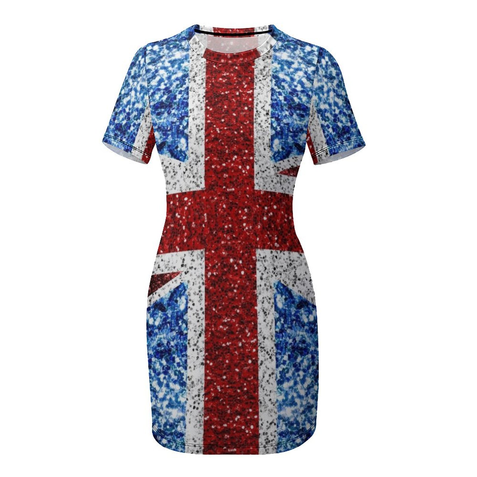 UK flag red blue white faux sp - Summer Clothing Women Uk recension och pris