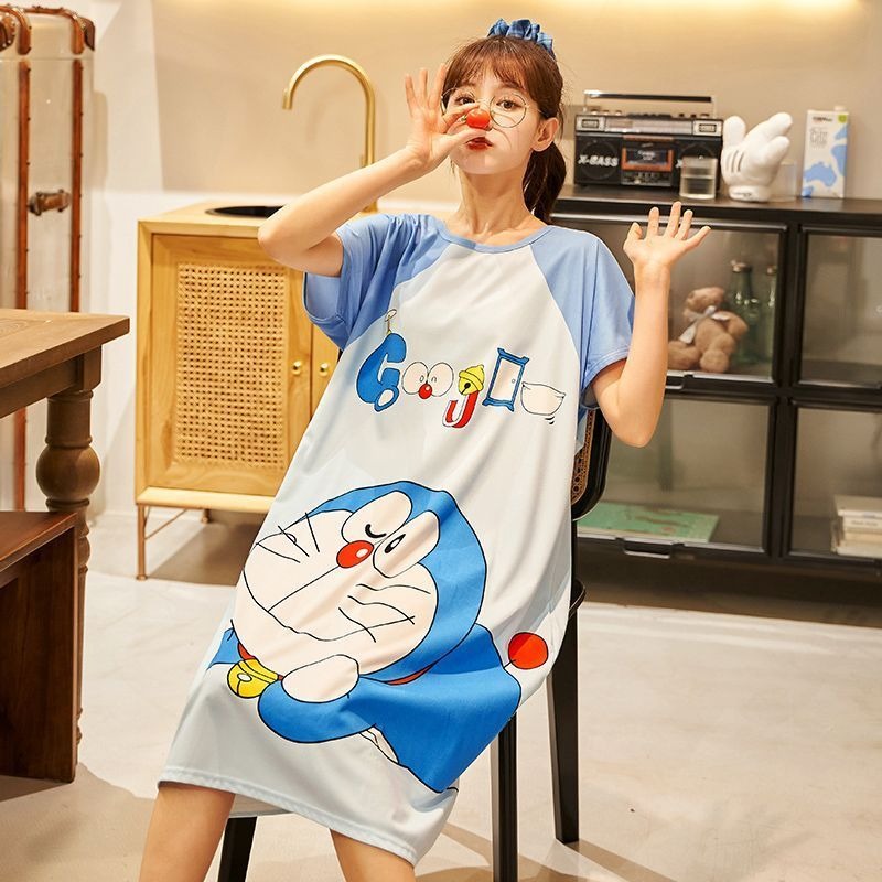 Doraemon cute nightdress for w - Summer Away Clothing recension och pris