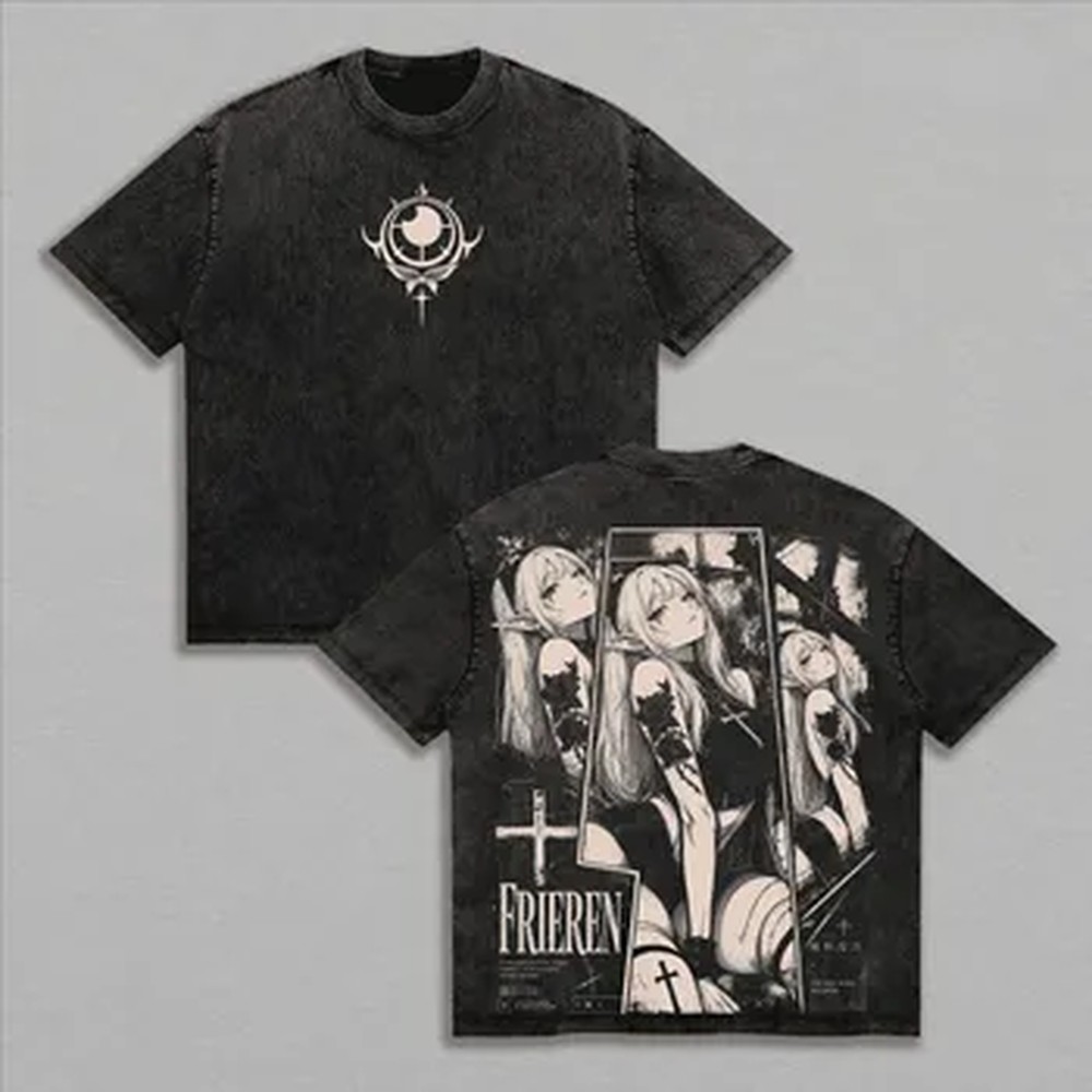 Fashion Y2k Frieren T-shirt Ma - Summer Clothing Italy recension och pris