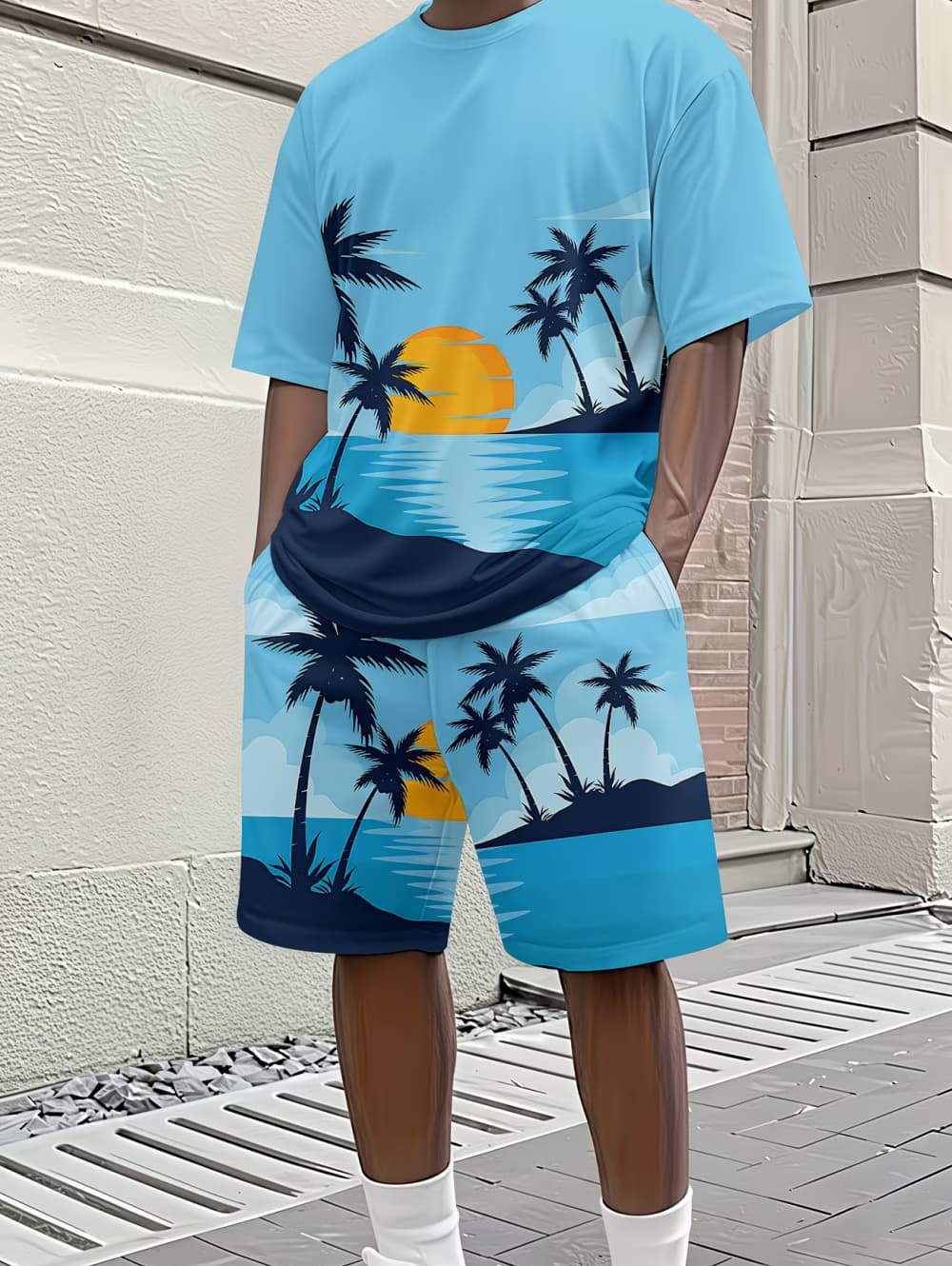 2026 Men's 2 Piece Set Hawaiia - Beach Shirt Hawaiian recension och pris