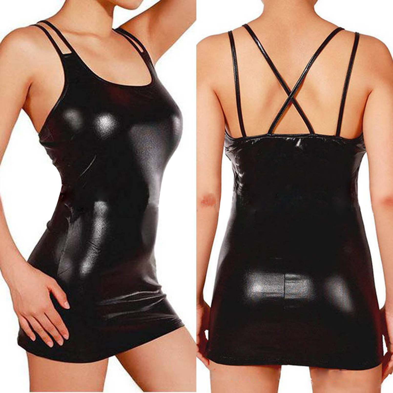 Sexy Erotic Hot Pu Metallic Le - One Summer Clothing Uk recension och pris