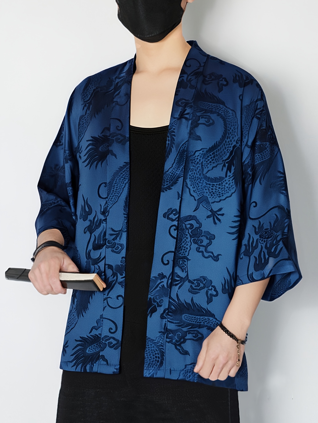 2026 Summer Men's Kimono 3D Pr - Summer Clothing Shops recension och pris
