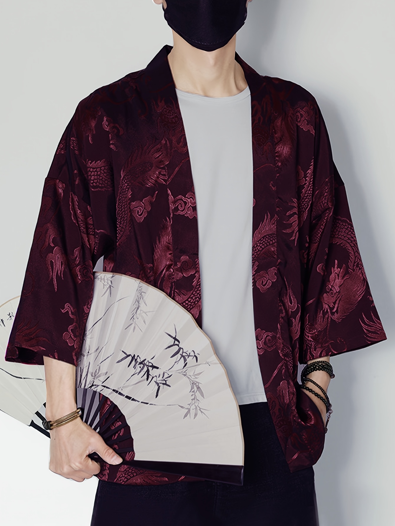 2026 Summer Men's Kimono 3D Pr - Summer Clothing Shops recension och pris