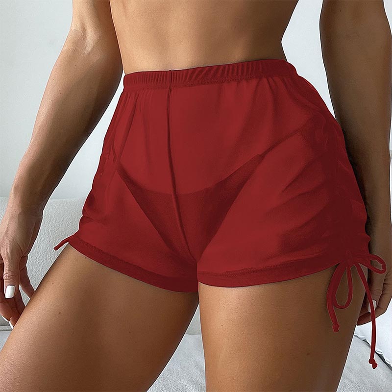 Transparent Sexy Beach Shorts  - Swim Cover Up Mesh recension och pris