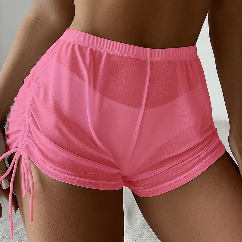 Transparent Sexy Beach Shorts  - Swim Cover Up Mesh recension och pris