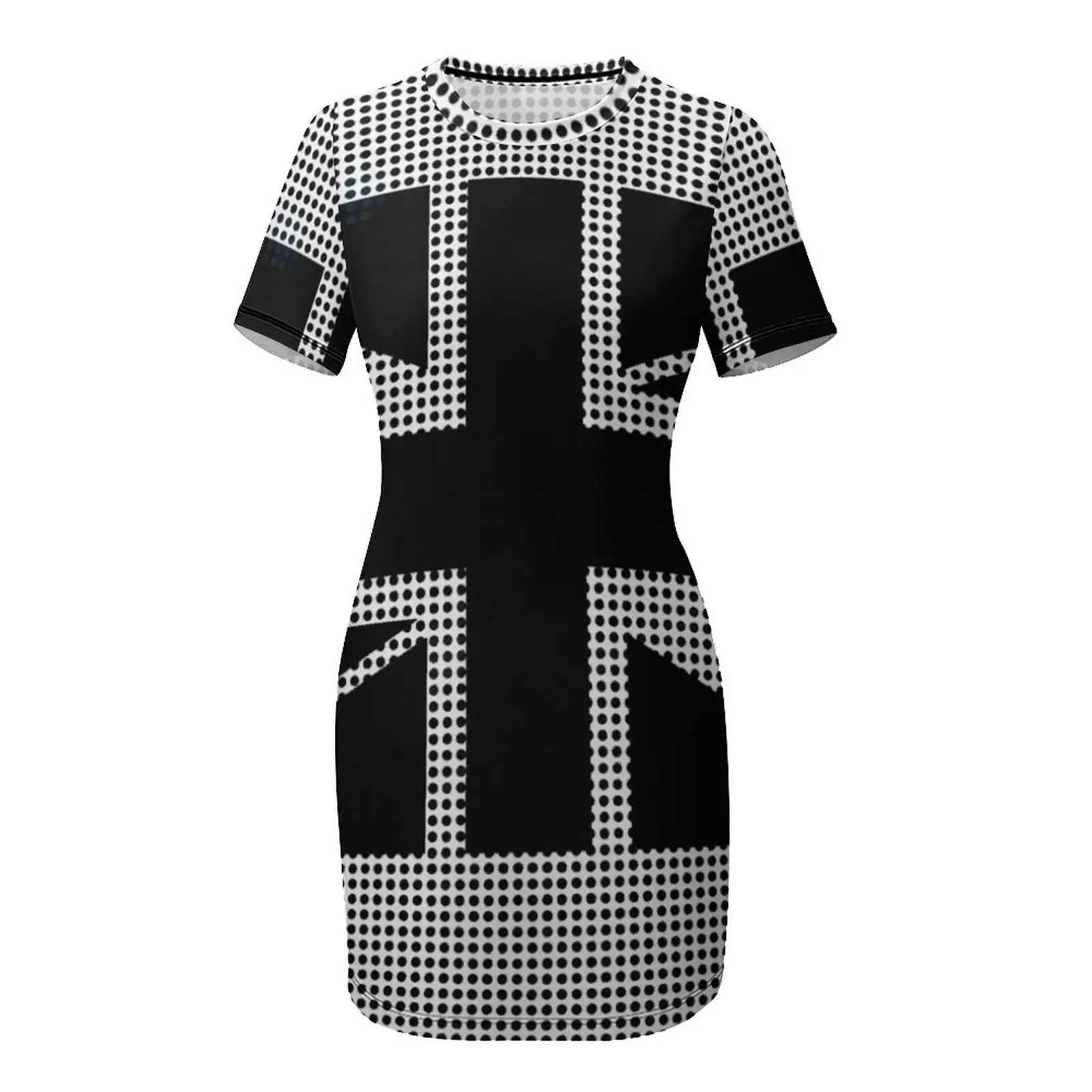 UK Flag Black and White Short- - Summer Clothing Women Uk recension och pris