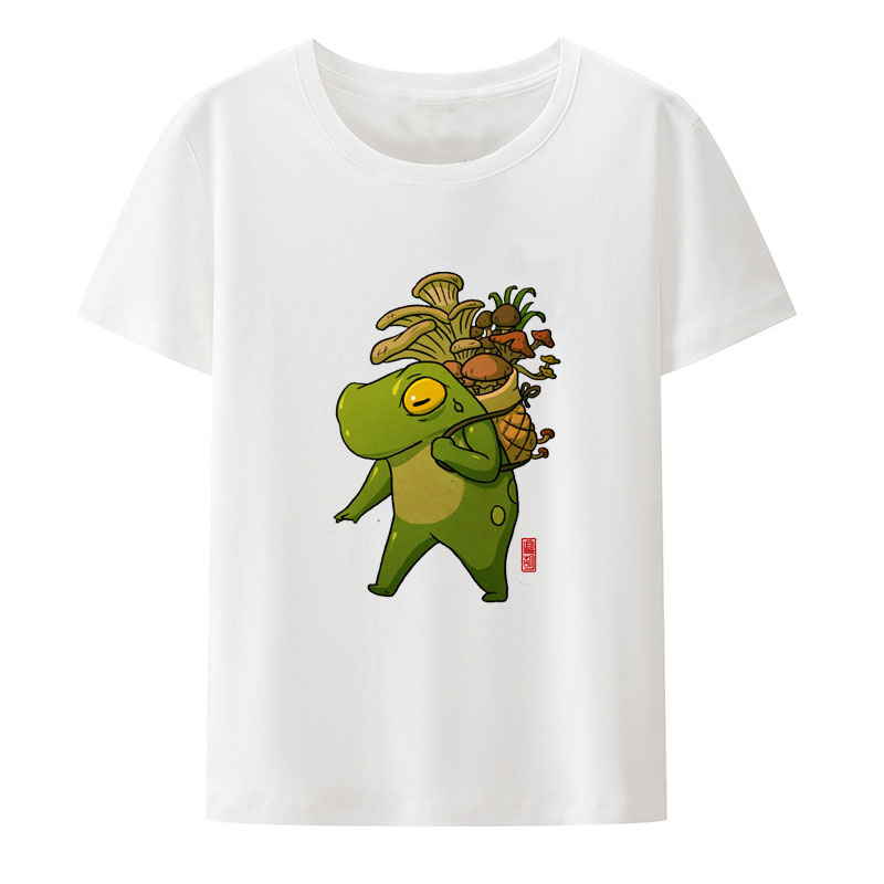 Cute Frog Making Origami Artwo - Summer Clothing Essentials Women recension och pris