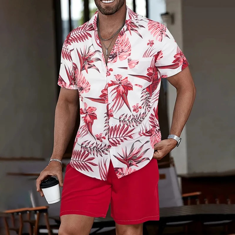 Men's Hawaiian Short Sleeve Sh - Beach Shirt Hawaiian recension och pris