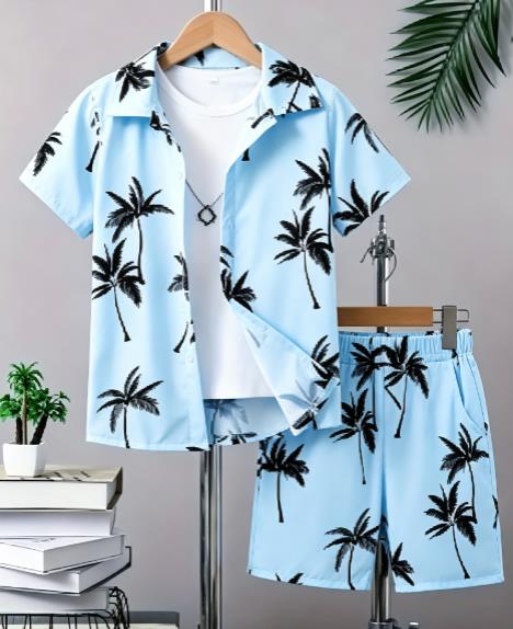 Hawaiian Tropical Plant Patter - Beach Shirt Hawaiian recension och pris