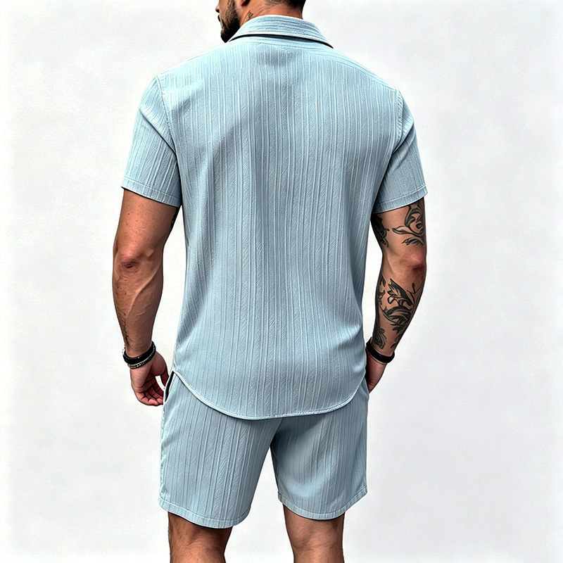 2026 New Men Vertical Wrinkle  - Summer Clothing Line recension och pris