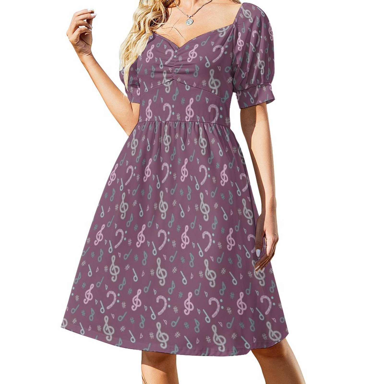 Happy Music Pattern Women's St - Summer Clothing Patterns recension och pris