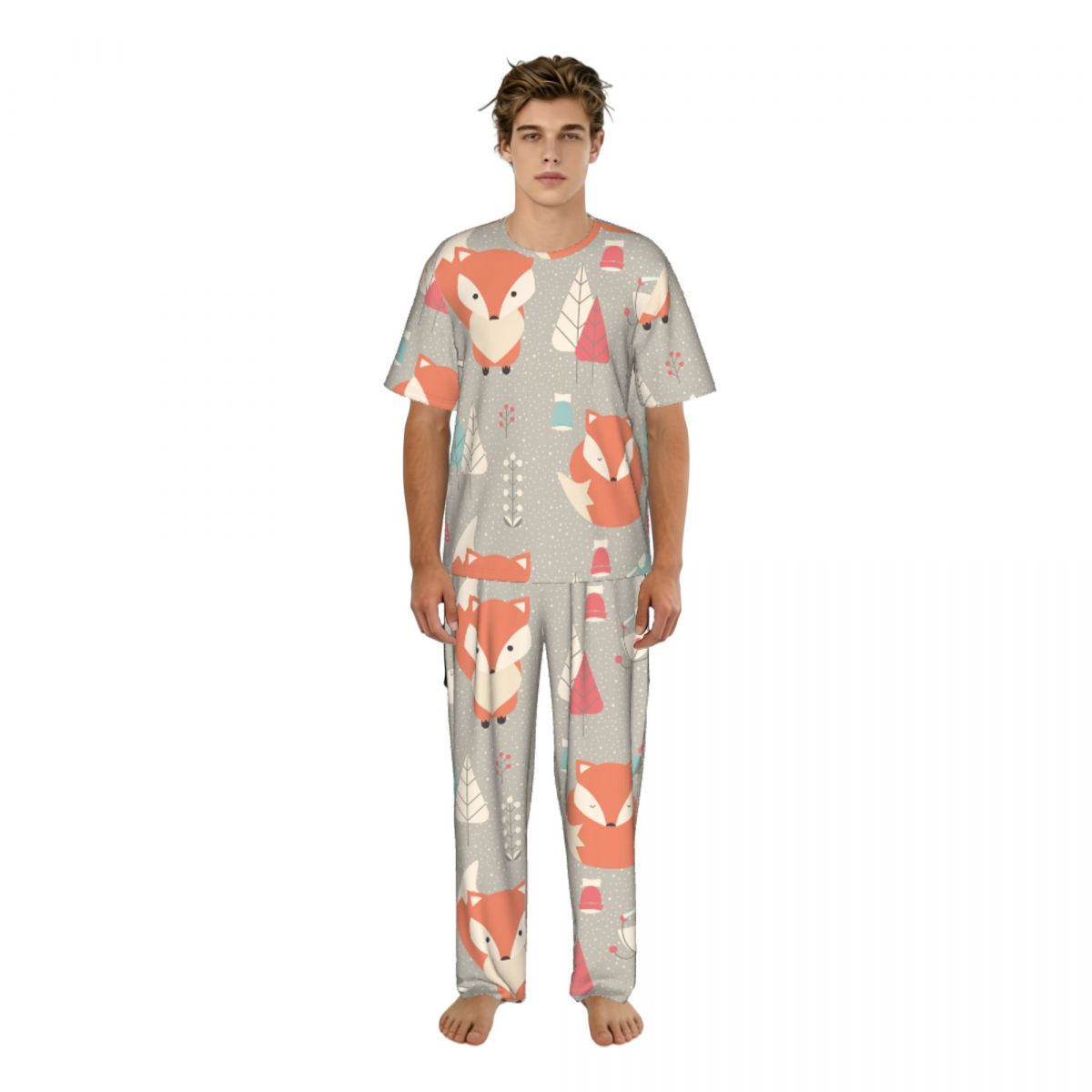 Men Pajamas Suit Short Sleeved - Summer Clothing Patterns recension och pris