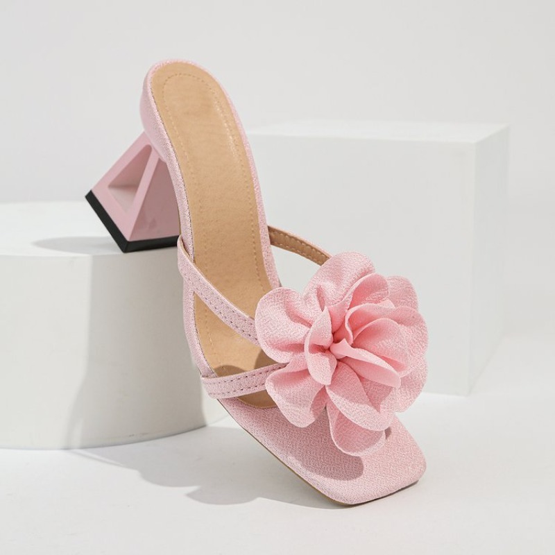 Womens 3D Flower Decor Sandals - Summer Clothing Items recension och pris