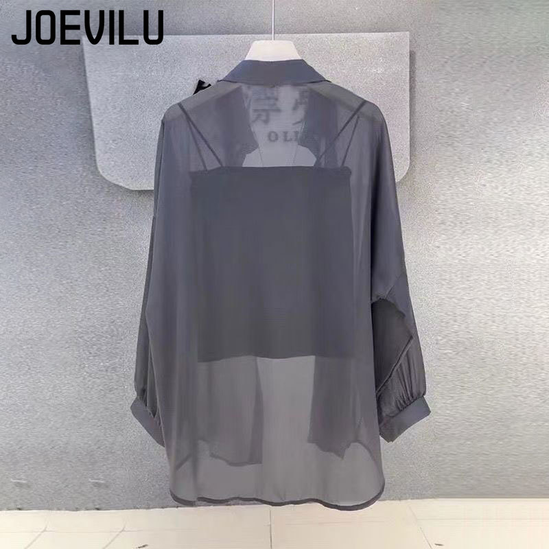 Sheer Chiffon Shirt Women's Ca - Summer Clothing Japan recension och pris