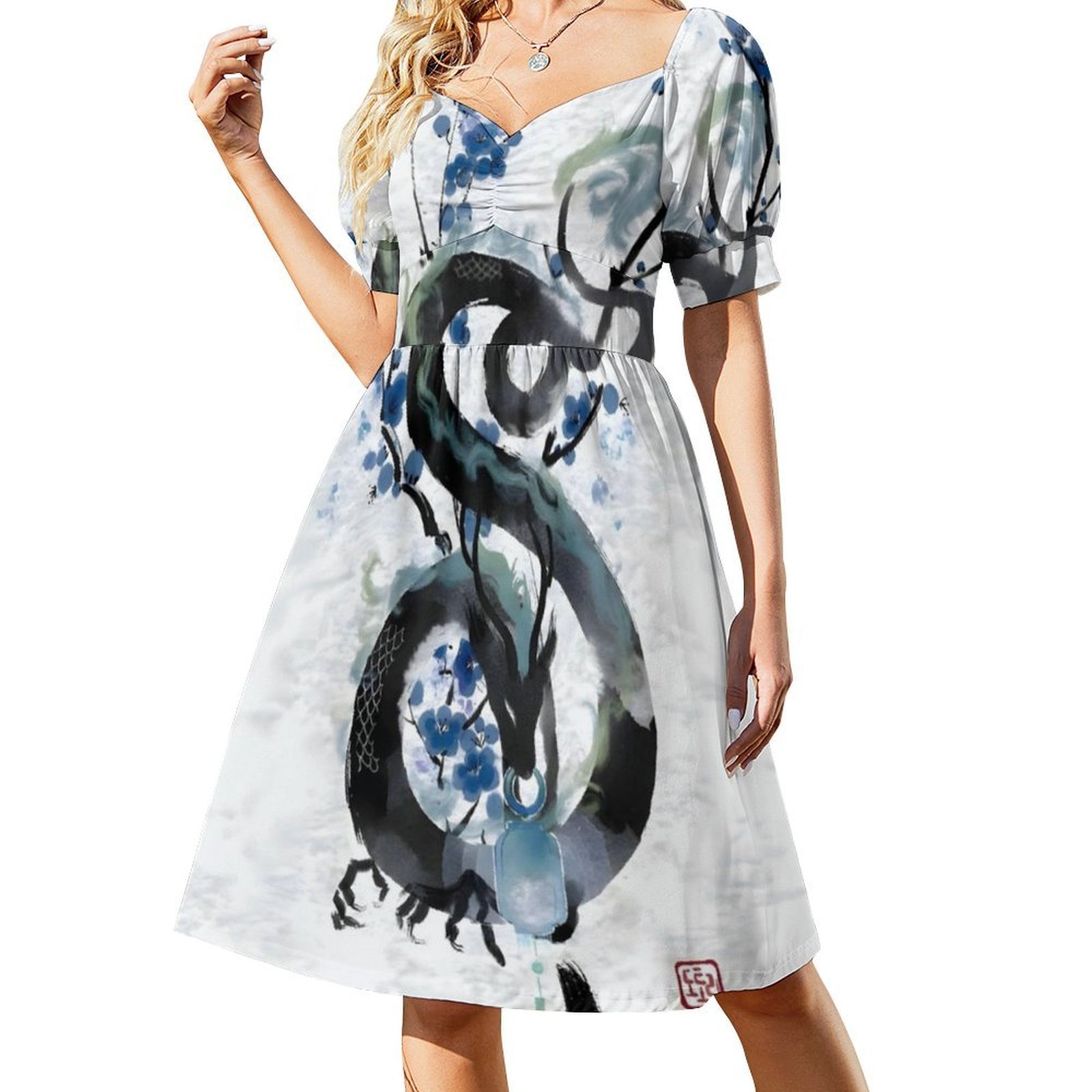 Japanese Blue Night Dragon Ink - Summer Clothing Japan recension och pris
