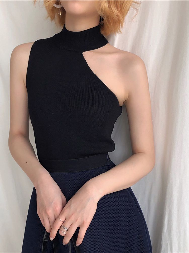Knitted Sweater Off Shoulder P - Summer Jumper Clothing recension och pris