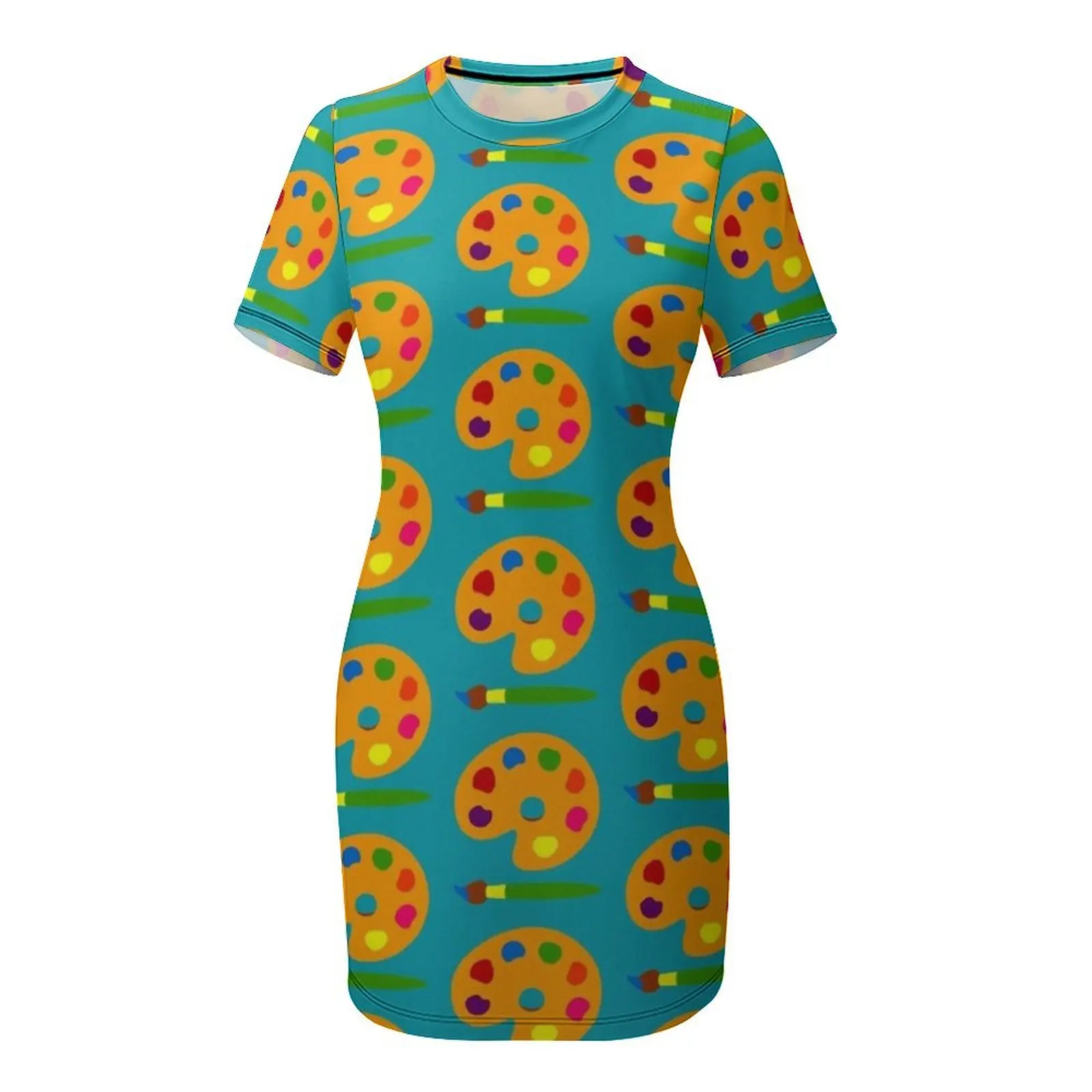 Colorful Paint Palette Short-S - Summer Clothing Color Palette recension och pris